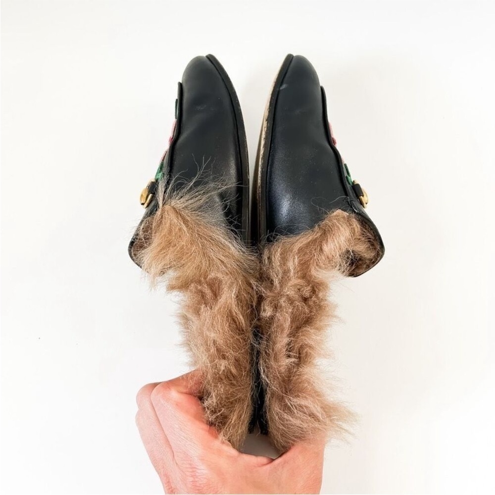 Gucci Loafer Mule Princetown with Fur - Picture 9 of 13